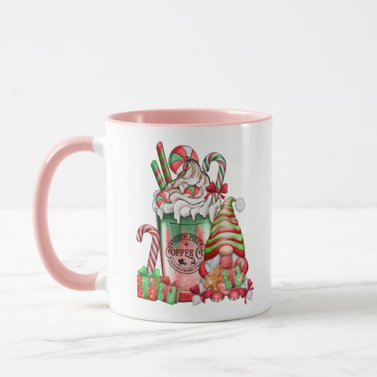 kerstkoepel en peppermint koffie mok (Links)