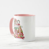 kerstkoepel en peppermint koffie mok (Voorkant links)