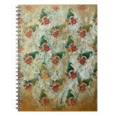 kerstkoepel met boomgaard notitieboek (Voorkant)