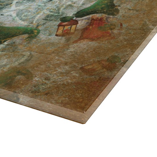 kerstkoepel met boomgaard snijplank (Hoek)