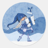 kerstkoepel met cadeautjes Sticker (Voorkant)