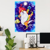 kerstkoepel met Poster van cellen - schilderen (Thuiskantoor)
