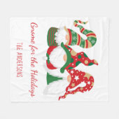 kerstkoepel voor de Feestdagen op maat Fleece Deken (Voorkant (Horizontaal))