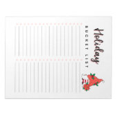 kerstkoepel voor feestemmer notitieblok (Voorkant)