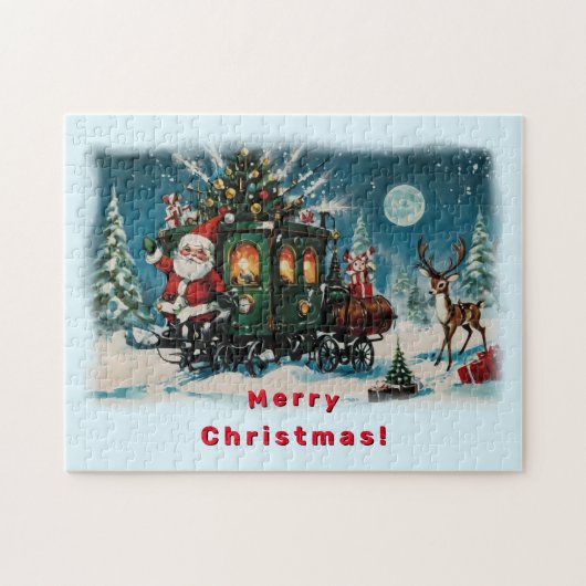 Kerstkoets - Santa's Delivery Wagon Legpuzzel (Horizontaal)