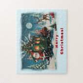 Kerstkoets - Santa's Delivery Wagon Legpuzzel (Verticaal)