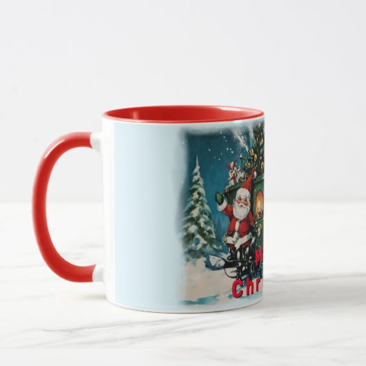 Kerstkoets - Santa's Delivery Wagon Mok (Links)