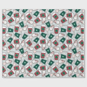 kerstkoffie cadeaupapier (Vlak)