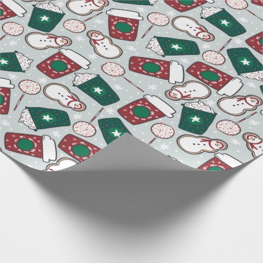 kerstkoffie cadeaupapier (Hoek)