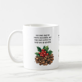 Kerstkoffie citaat koffiemok