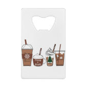 kerstkoffie creditkaart flessenopener (Achterkant)