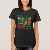 Kerstkoffie Drink Current Mood Santa Light Co. T-shirt (Voorkant)
