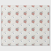 Kerstkoffie en Mok vakantiepatroon Cadeaupapier (Vlak)