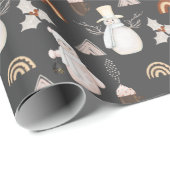 Kerstkoffie en Snowmen Cadeaupapier (Rol Hoek)