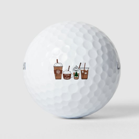 kerstkoffie golfballen (Voorkant)