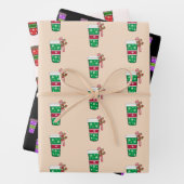 kerstkoffie inpakpapier vel (In situ)