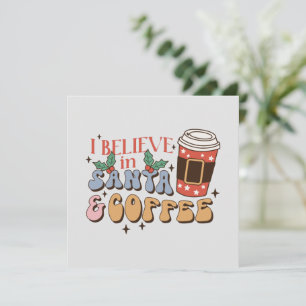 kerstkoffie   Kerstman en koffie