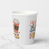 kerstkoffie | Kerstman en koffie Papieren Bekers (Rechts)