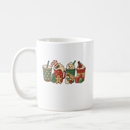 kerstkoffie koffiemok (Links)