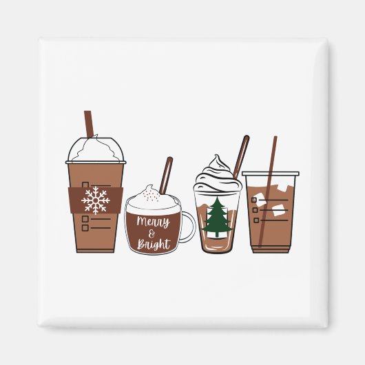 kerstkoffie magneet (Voorkant)