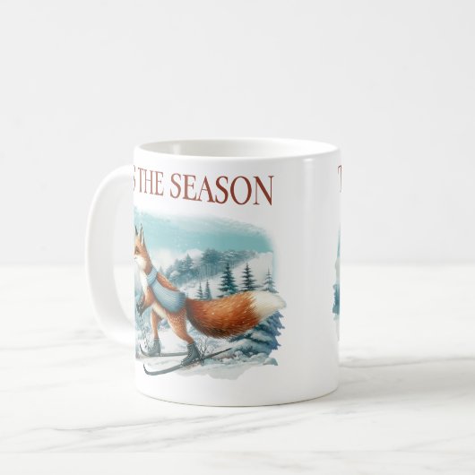 Kerstkoffie mok (Voorkant links)