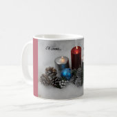 Kerstkoffie-mok. Koffiemok (Voorkant links)