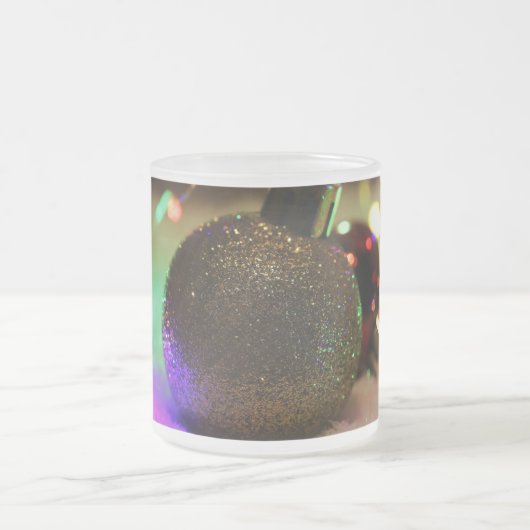 kerstkoffie-mok matglas koffiemok (Center)