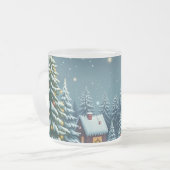 kerstkoffie-Mok Matglas Koffiemok (Voorkant links)