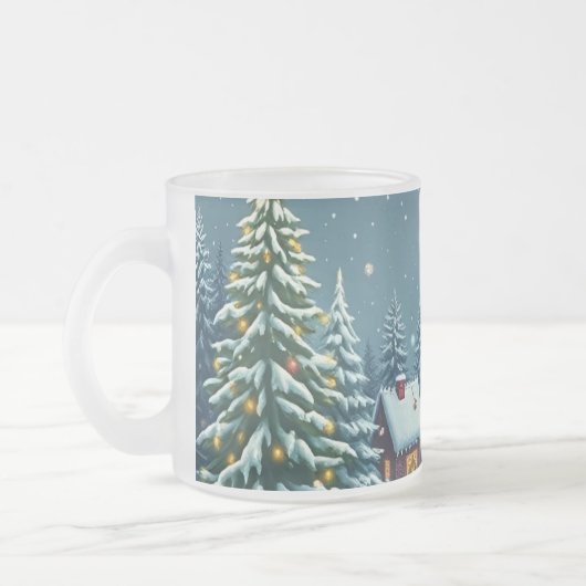 kerstkoffie-Mok Matglas Koffiemok (Links)