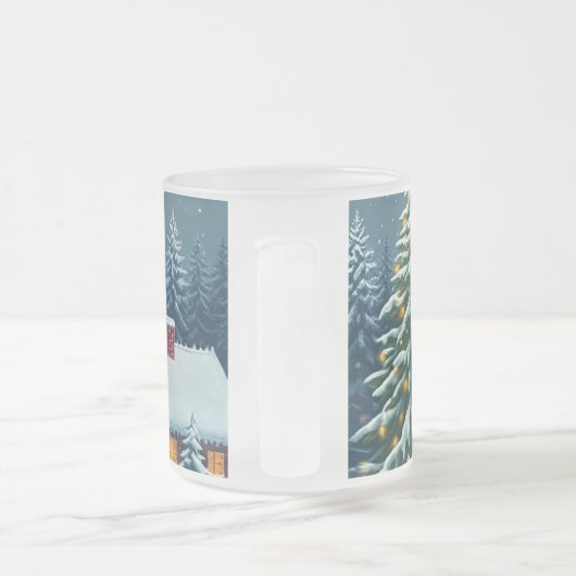 kerstkoffie-Mok Matglas Koffiemok (Handvat)