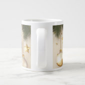 Kerstkoffie mok met gouden balletjes (Achterkant)