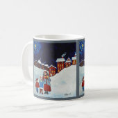 Kerstkoffie-Mok met kerstcadeau Koffiemok (Voorkant links)