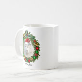 Kerstkoffie-mok met Samoyed Koffiemok (Voorkant links)