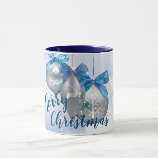 Kerstkoffie Mok Ornaments Winter Snowflake Sn (Midden)