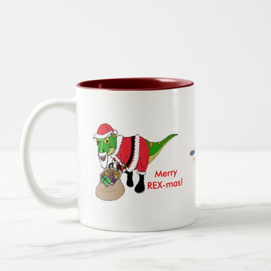 kerstkoffie-Mok van Design Tweekleurige Koffiemok (Links)