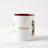 kerstkoffie-Mok van Design Tweekleurige Koffiemok (Center)