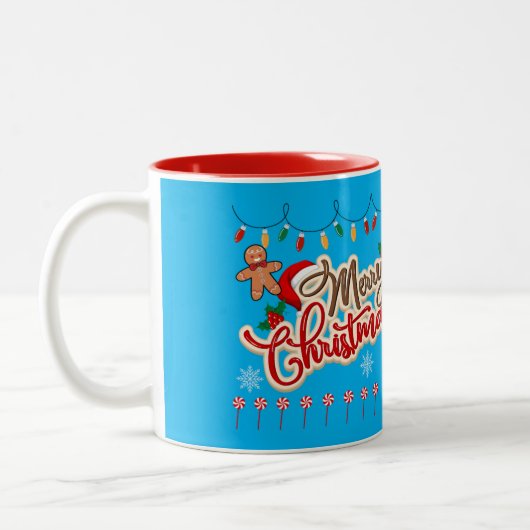 Kerstkoffie Mok - Vrolijk kerstfeest - Feestdagen (Links)