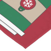 Kerstkoffie Sneeuwvlokken Korte Tafelloper (Hoek)