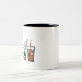 kerstkoffie tweekleurige koffiemok (Center)