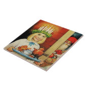 "Kerstkoffie" van Jenny Nystrom Tegeltje (Zijkant)