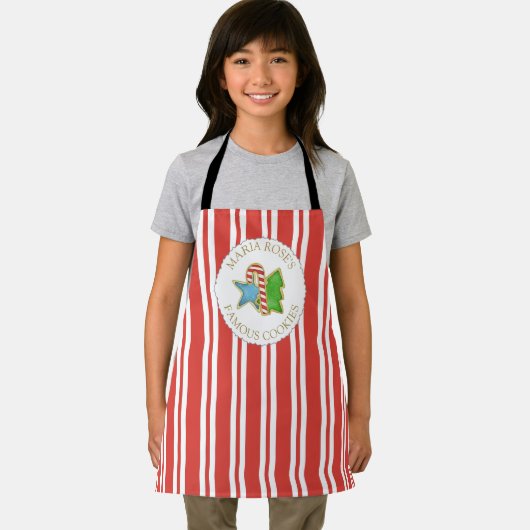 Kerstkoffiebakken Whimsical Colorful Cookies Schort (Insitu)