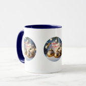Kerstkoffiekop Kolibrie Mok (Voorkant links)