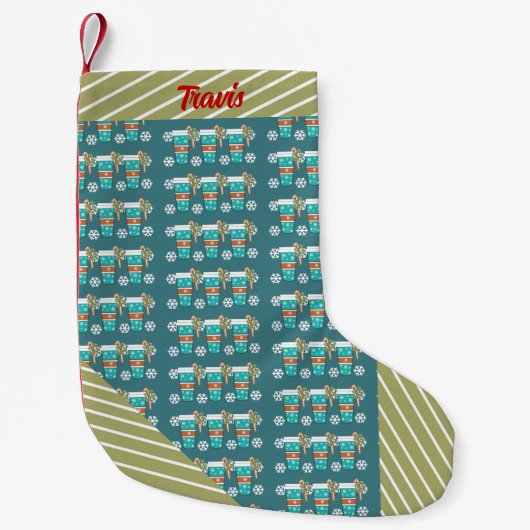 Kerstkoffiekoppen Kleine Kerstsok (Voorkant)