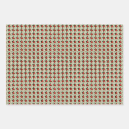 Kerstkoffieliefhebbers Inpakpapier Vel (Voorkant 2)