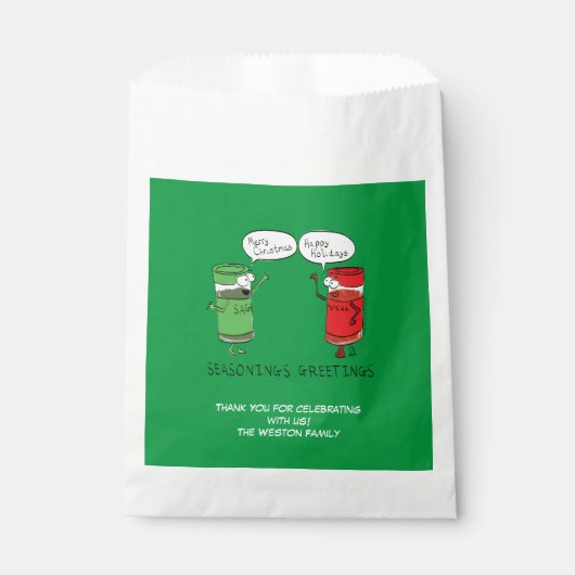 kerstkoken Funny Chef Spices Bedankzakje (Voorkant)
