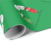 kerstkoken Funny Chef Spices Cadeaupapier (Rol Hoek)