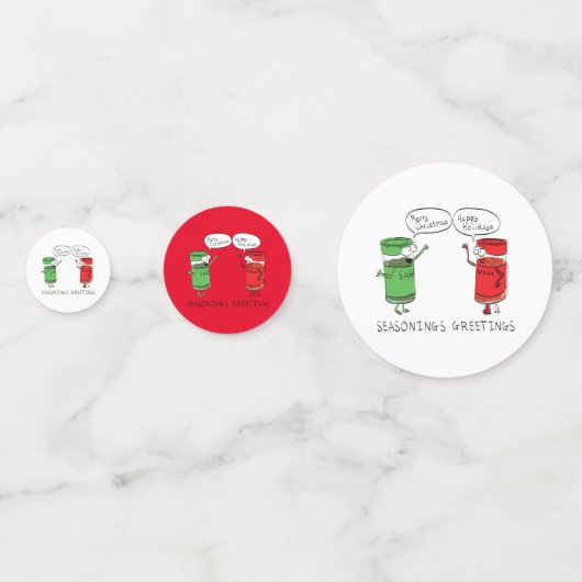 kerstkoken Funny Chef Spices Confetti (Voorkanten)