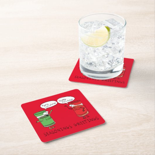 kerstkoken Funny Chef Spices Kartonnen Onderzetters (Insitu)