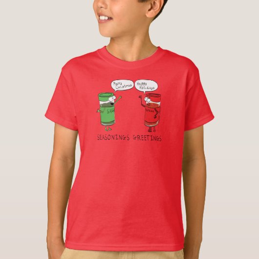 kerstkoken Funny Chef Spices T-shirt (Voorkant)