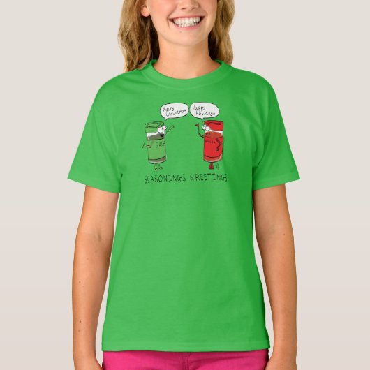 kerstkoken Funny Chef Spices T-shirt (Voorkant)